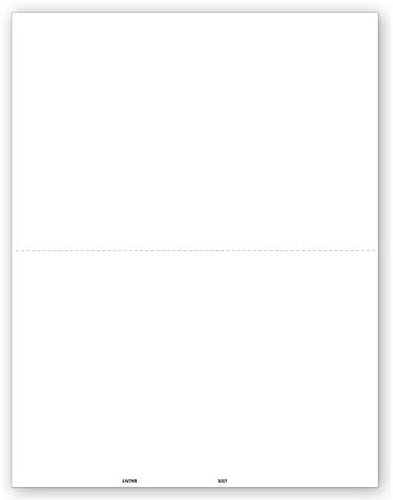 2024 1099 Tax 2-Up Blank Laser Forms for W-2, 1099-MISC, 1099-R, 100 Pack.