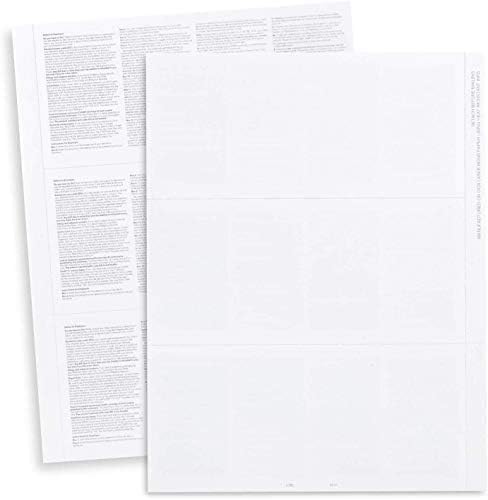 2024 Blank W-2 3-Up Tax Forms, 25 Sets, Includes 25 Sheets & Self-Seal Envelopes