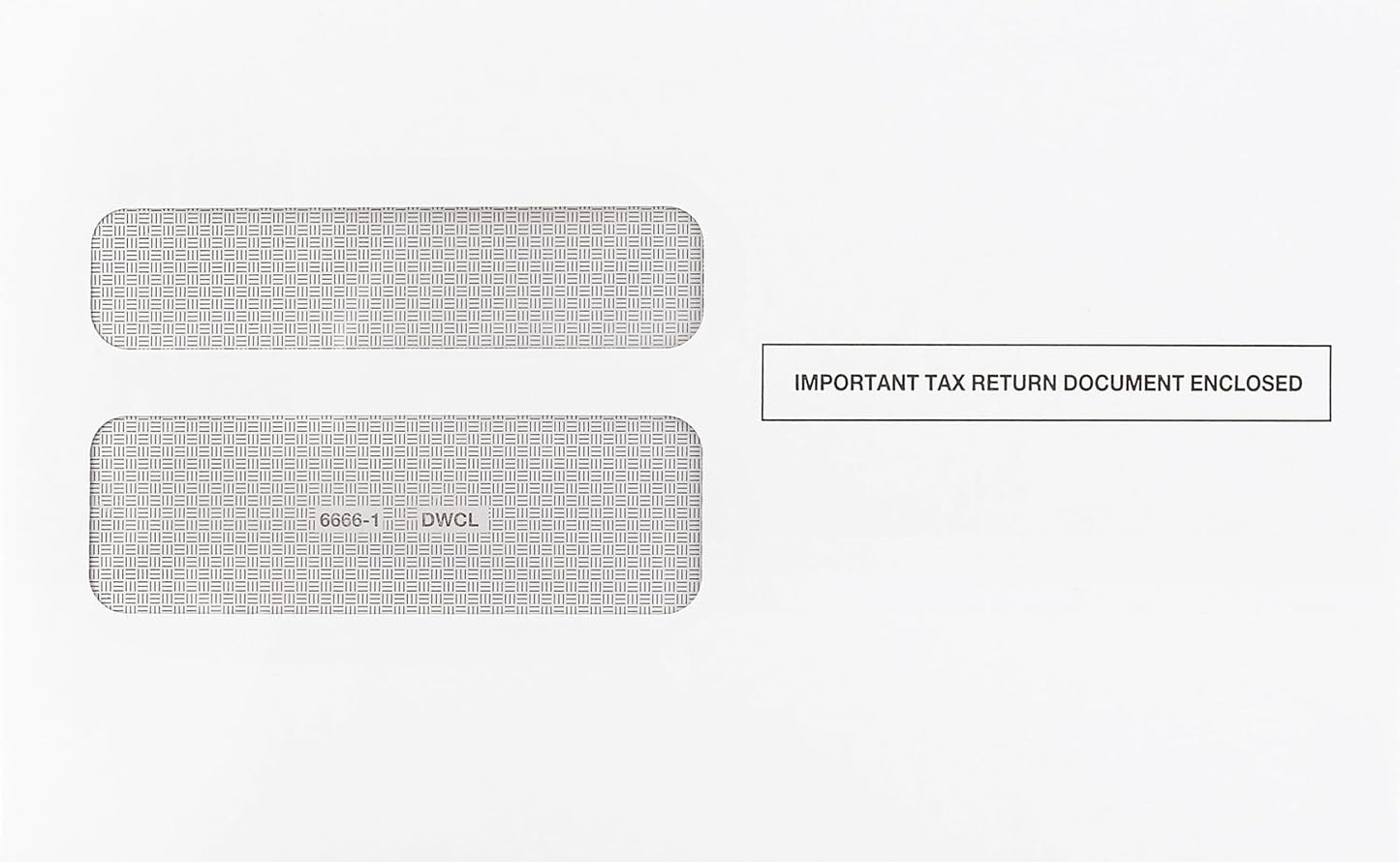 25 W2 Envelopes for 2-Up Laser Tax Forms, 5 5/8" x 9
