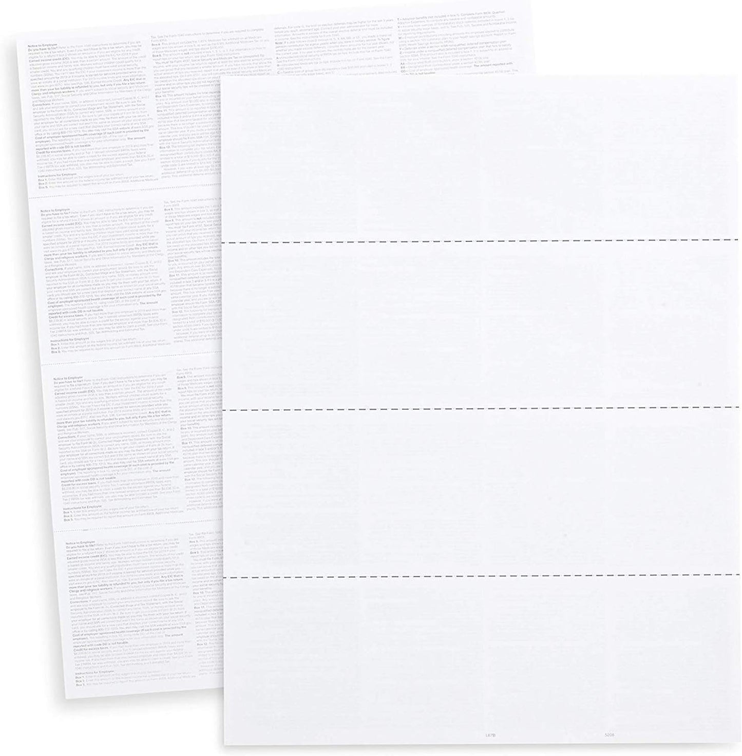 2024 W-2 Forms, 100 Employee Kit, 4-Up Laser Forms with Instructions & 100 Envelopes