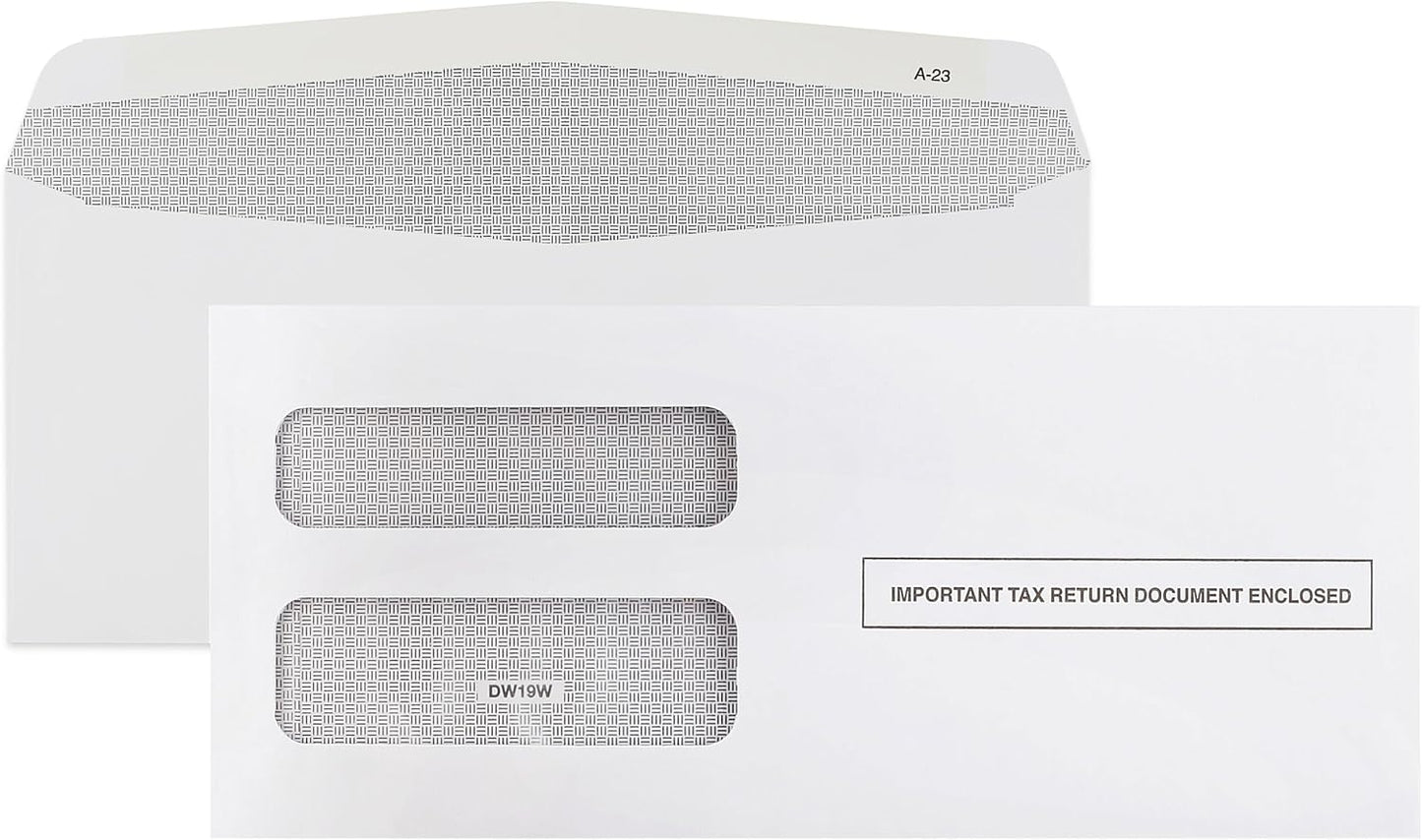 50 Pack 1099 NEC Tax Form Envelopes, Double-Window