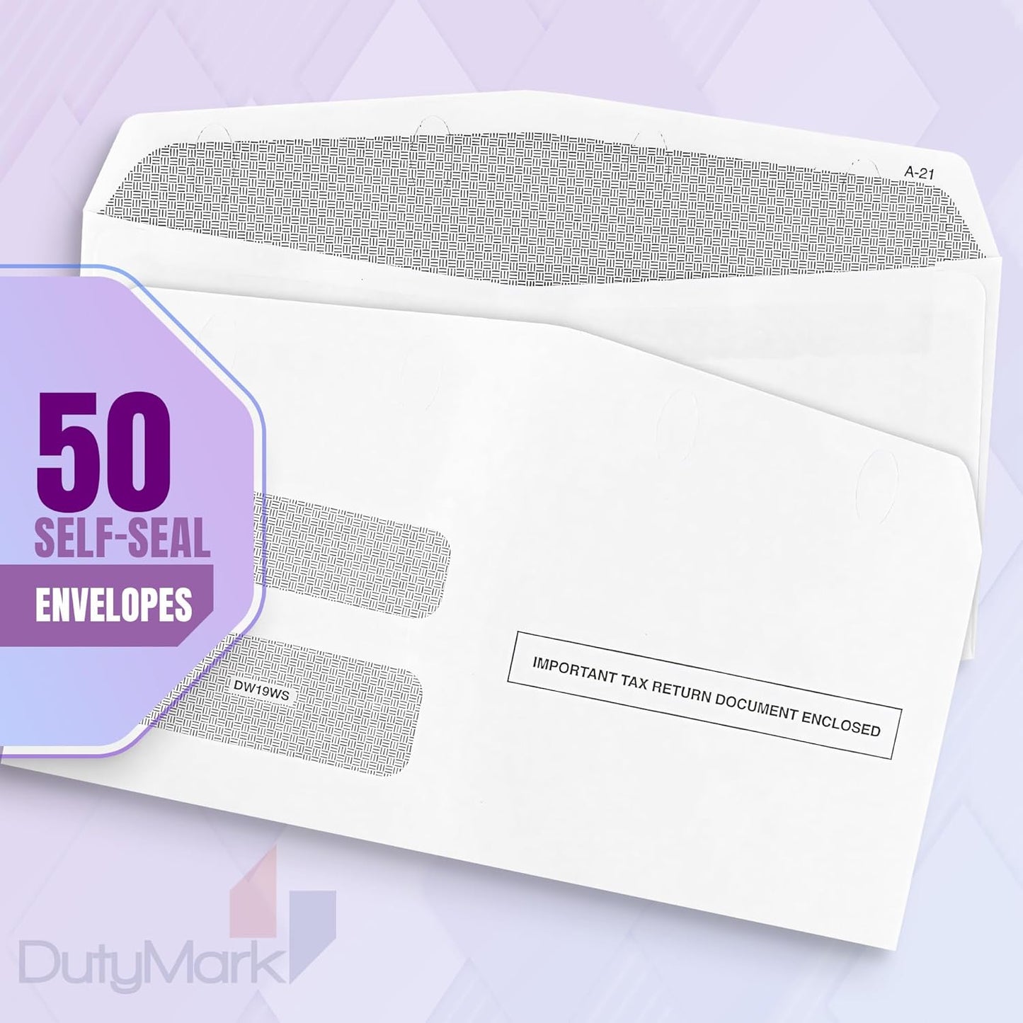 2024 1099-NEC Forms, 4 Part, 50 Pack with Envelopes