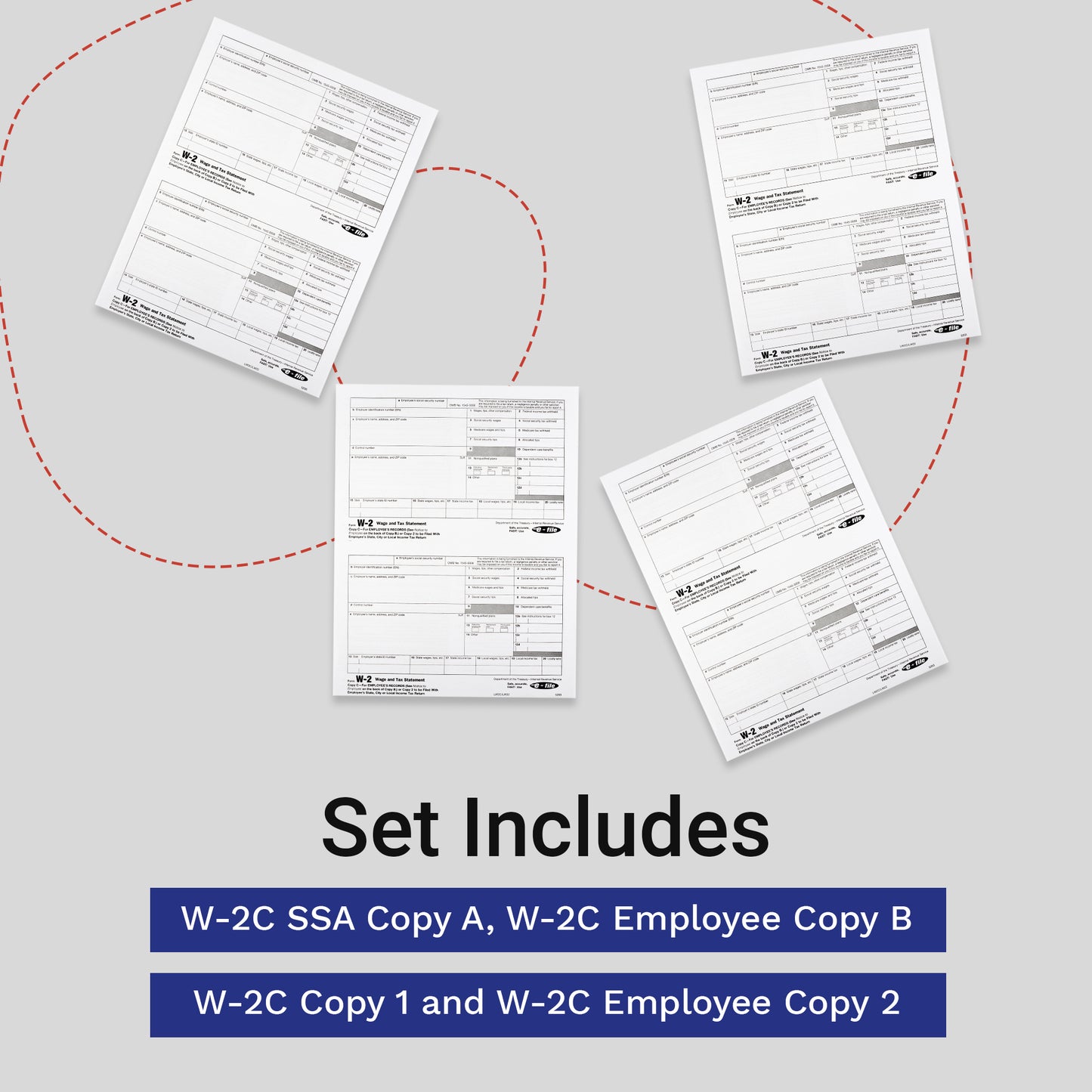 W-2C WAGE CORRECTION FORMS 4 PART /10