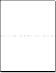 1099 And W2 Tax Forms, Blank paper 2-Up -NO Back Instructions - Use For W-2 And 1099-MISC, and 1099-R, DIV, Compatible with QuickBooks and Accounting Software, Pack of 100 Forms 50 Sheets