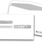 W2 Envelopes, Double Window Security Envelope Designed for 4up (Quadrant) W-2 Tax Forms, Printed W2 Laser Forms, For QuickBooks Desktop and Other Tax Software, 5 3/4 x 8 3/4, 25 Pack Gum Seal