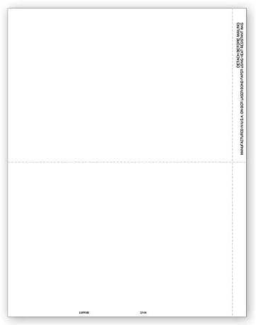 1099 Misc Tax 2-Up Blank Laser Form - for 1099-MISC and 1099-R Forms, 2022