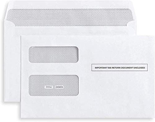 1099 INT Interest Tax Forms 2024 4 Part, 25 Pack of Interest Income Laser Forms Designed for QuickBooks and Accounting Software, 25 Self Seal Envelopes Included