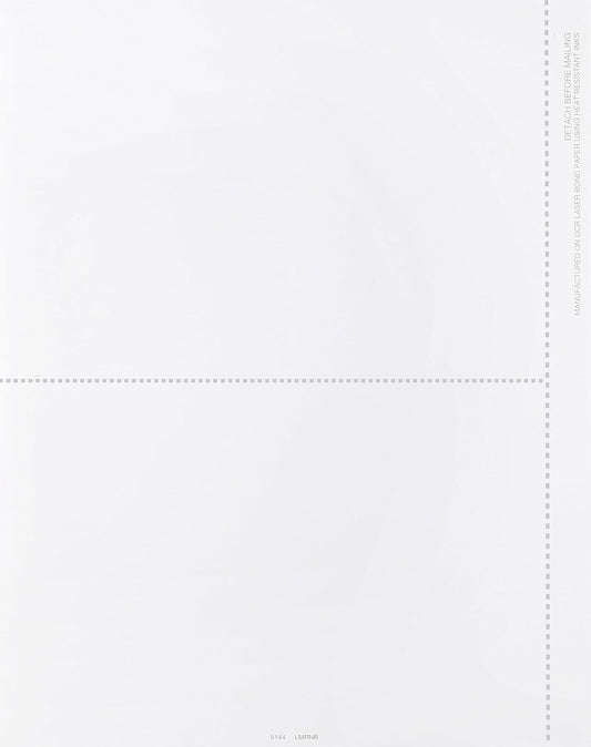 1099 Misc Tax 2-Up Blank Laser Form - for 1099-MISC and 1099-R Forms, 2022