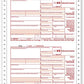 1099-INT Income Continuous, Set, 4-Parts/Quadruplicate, Kit for 25 Vendors Carbonless Electronic Filing 2024