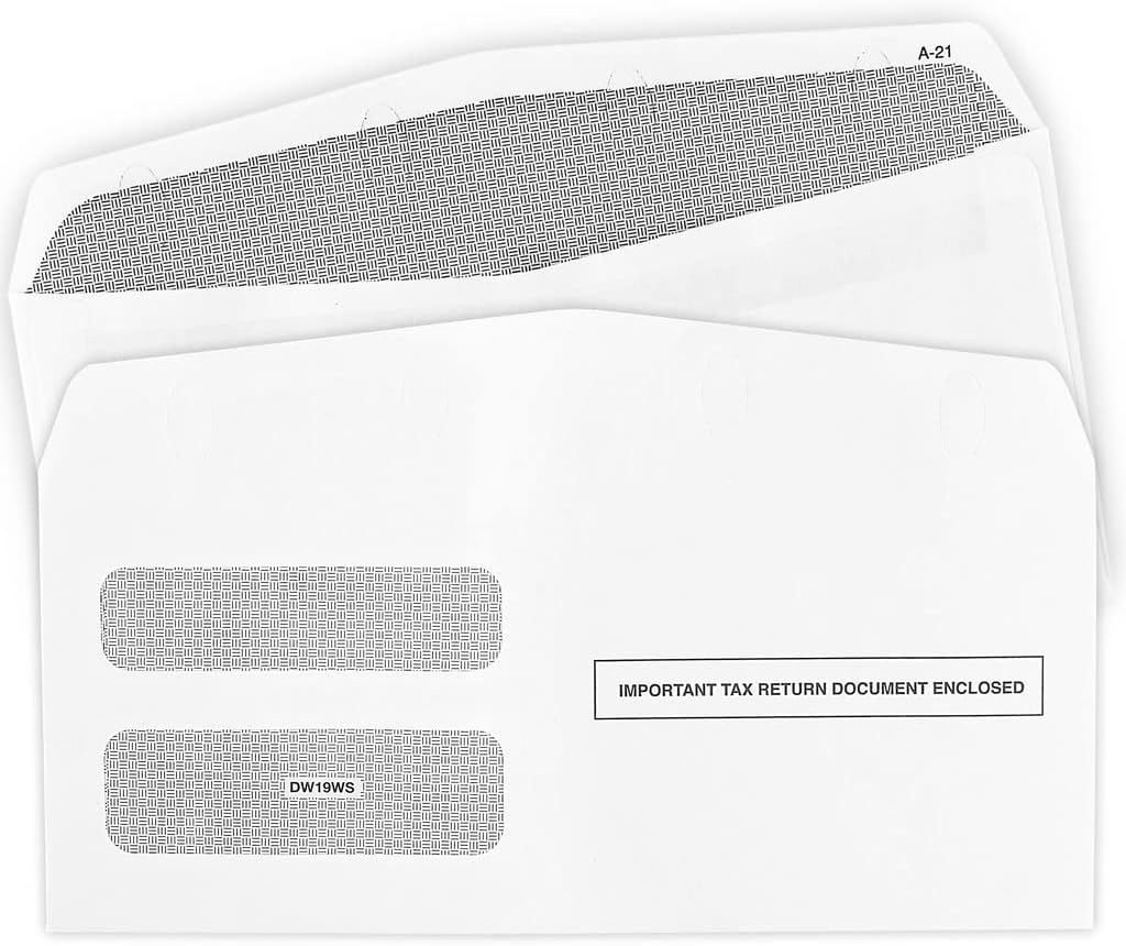 2024 1099-NEC and 1099 Misc 4-Part Tax Forms Combo Kit, for All Non-Employee Compensation Filing, Self Seal Envelopes Included, QuickBooks and Other Software Compatible