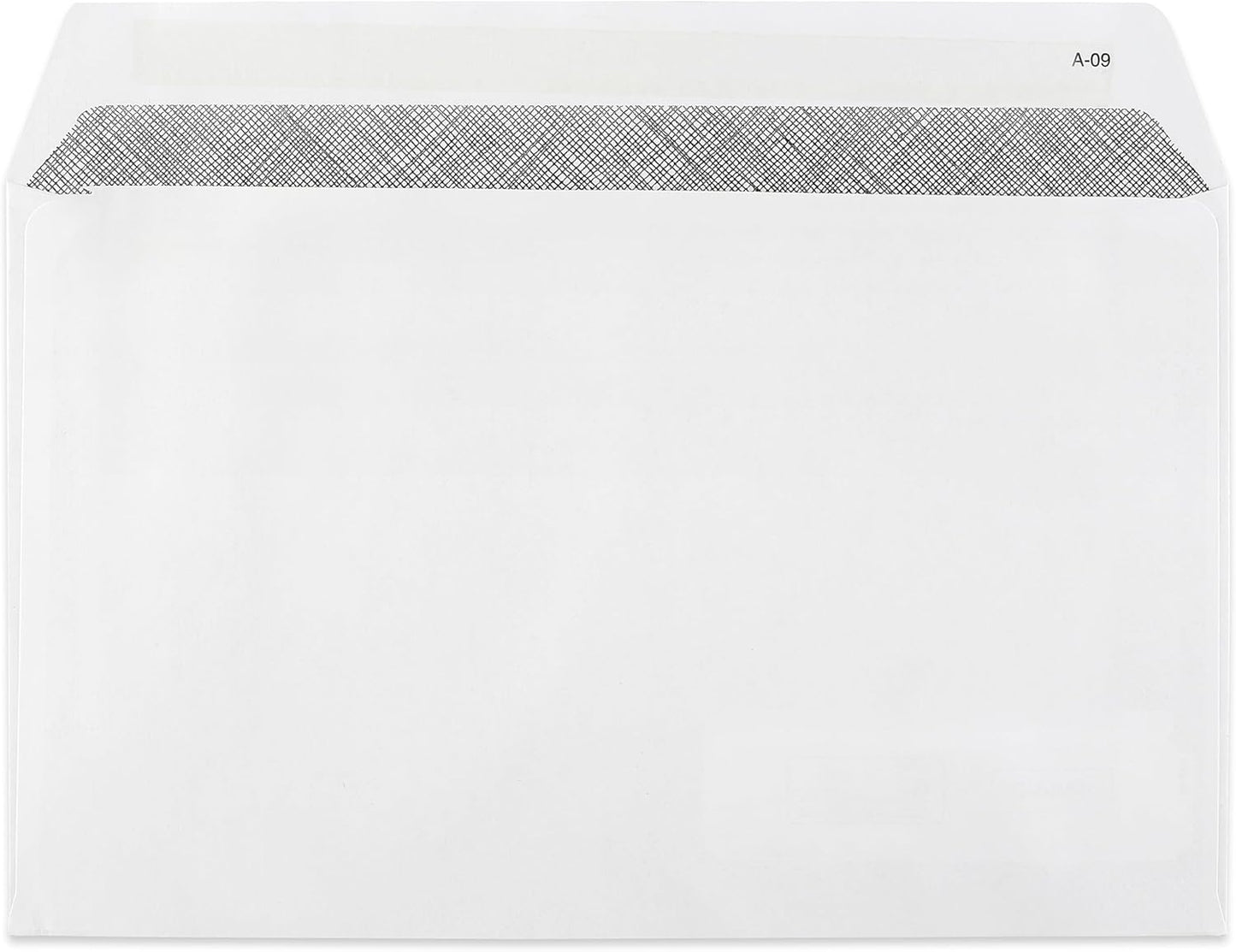 Tax Envelopes Designed for W2 Forms 4 Up Horizontal Format, Double-Window Self-Seal Security Envelopes, 50 Pack