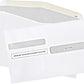 W-2 Tax Envelopes, 4-Up Style, 50 Pack, Gum Seal, Double Window Security.
