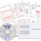 2024 1099-MISC Forms, 4 Part, 50 Pack with Envelopes and TaxRight CD