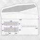 25 Self-Seal Double-Window Envelopes for 1099 NEC Forms
