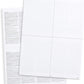 Blank W2 4 Up Tax Forms 2024, Set for 50 Employees, Instructions in Back of The Forms, Great for QuickBooks and Accounting Software, Idea for E-Filing W2 4-Up 2024