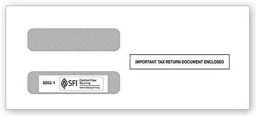 Envelopes for 3 up forms w-2 and some 1099