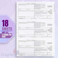 Dutymark 2024 1099-NEC Forms, 4 Part, 25 Pack with 1096 Forms & Envelopes