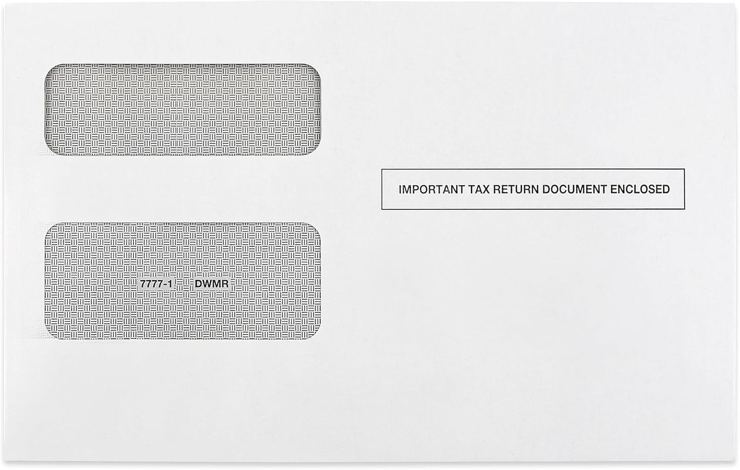 500 1099 Tax Envelopes, Double-Window Security Envelope for 1099 income Misc, And 1099-R & DIV - INT Tax Form,5 5/8 Inch x 9 Inch, Gummed Flap, 500 Form Envelopes