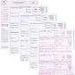 1099-R (distributions) Laser Set 4-Part, Pack for 25, Federal and State Copies (2 Forms on a Sheet) 2024