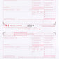 2024 W-2 Tax Forms, 4-Part, 25 Employees, QuickBooks Compatible