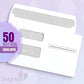50 Self-Seal Tax Envelopes, Double-Window, 5 5/8" x 9", for 1099 Forms.