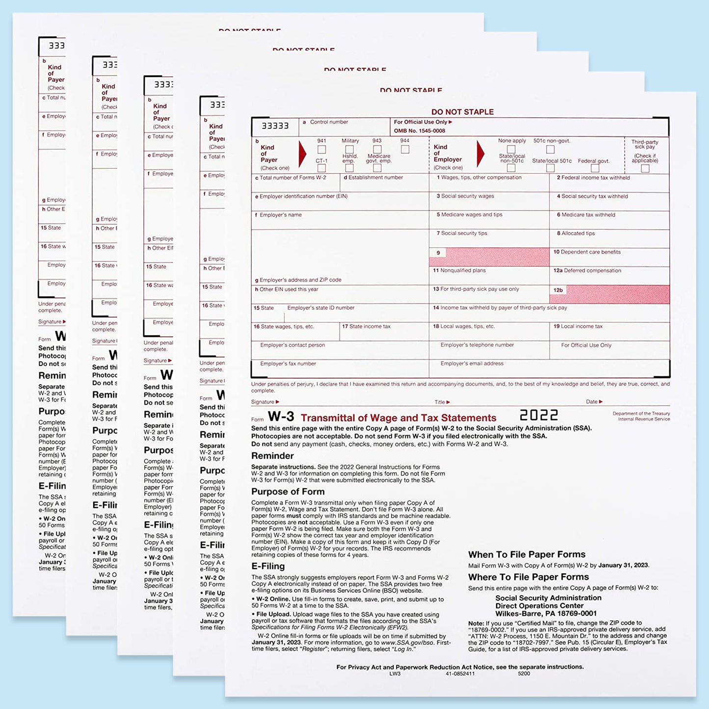 W-3 TRANSMITTAL /10