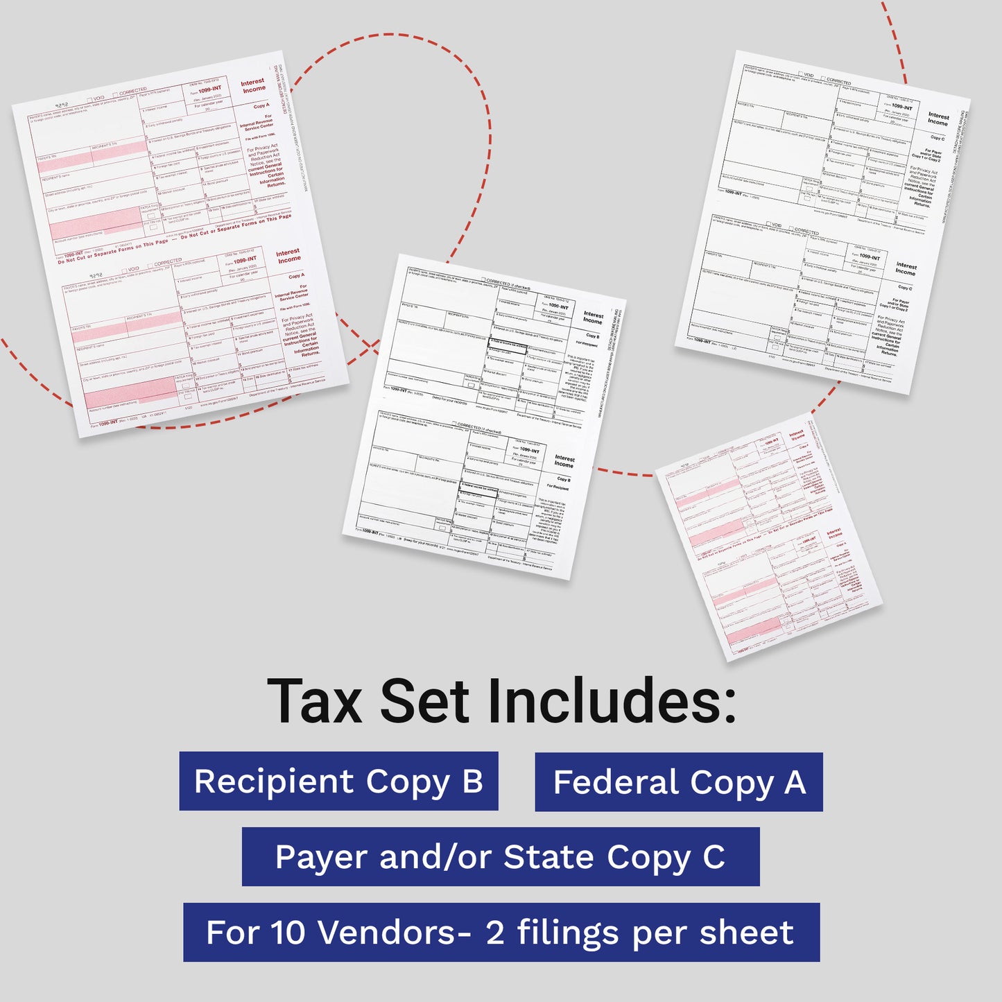 1099 DIV 4 PART WITH ENVELOPES/25